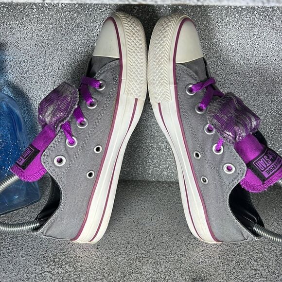 Converse Double Upper Tongue Sneakers Shoes Size 6 - Picture 5 of 9